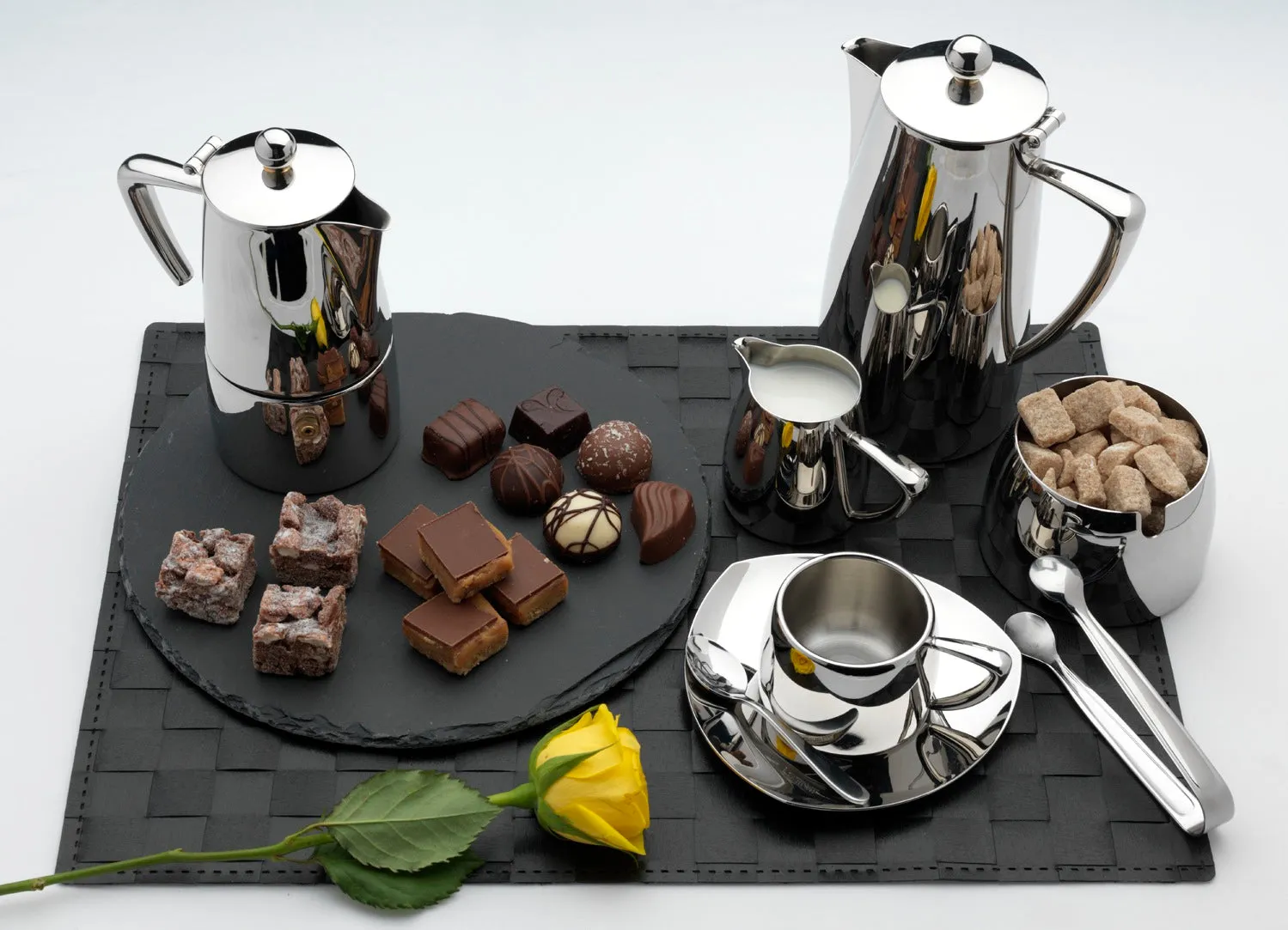 Art Deco 8 Cup Plunger Coffee Cafetiere