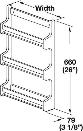 Hafele Spice Rack Door Mount