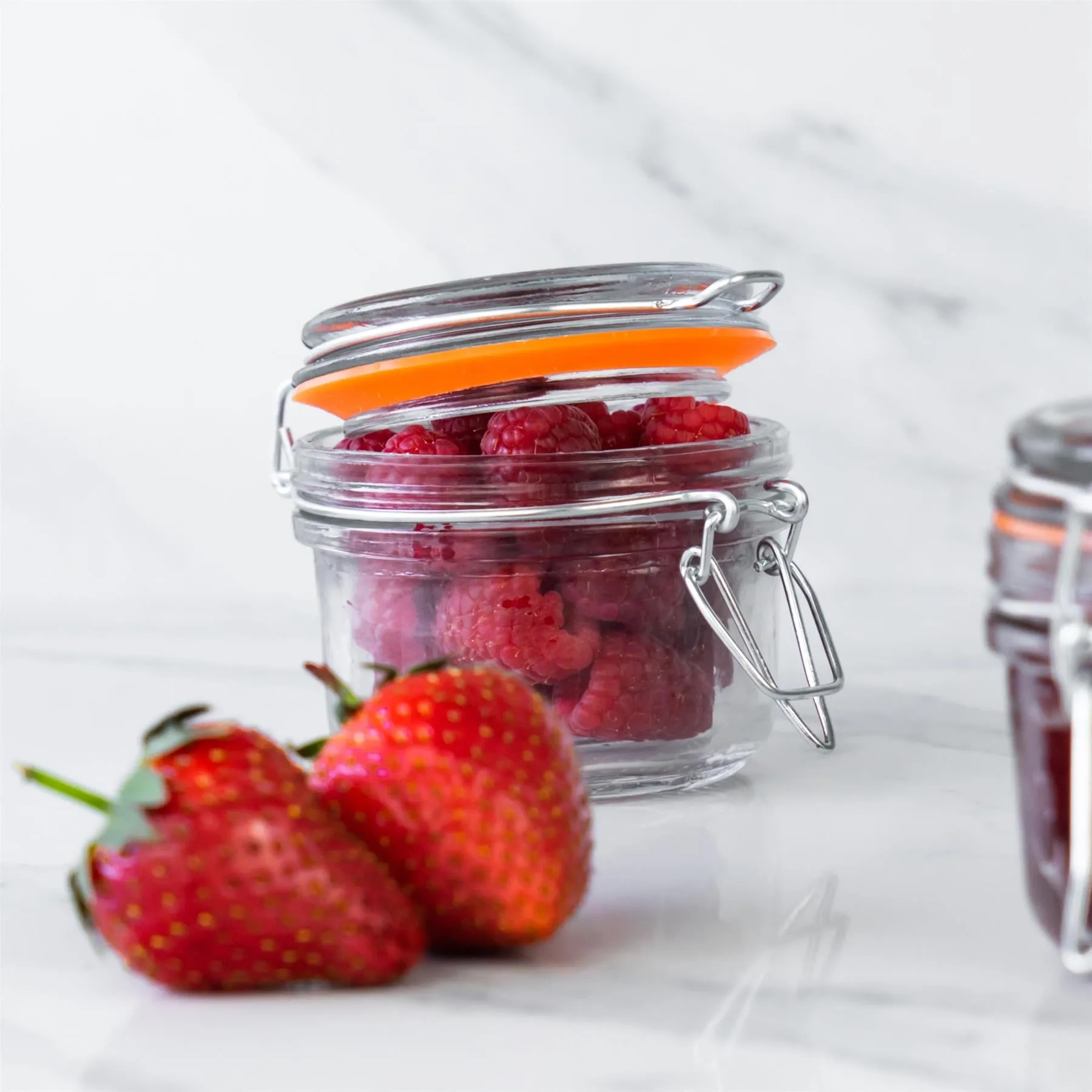 Large Glass Storage Jar Seals - Pack of Six - By Argon Tableware