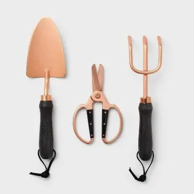 Open Box - Hilton Carter Garden Tool Kit 3PC Set Shovel Pruner Cultivator Rust Resistant